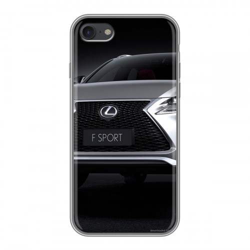 Дизайнерский силиконовый с усиленными углами чехол для Iphone 7 Lexus