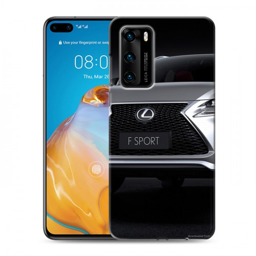 Дизайнерский пластиковый чехол для Huawei P40 Lexus