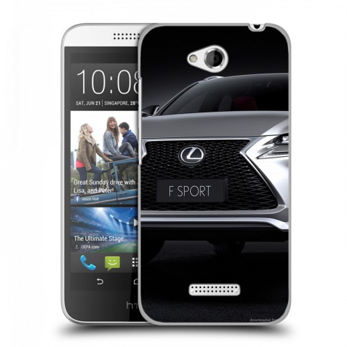Дизайнерский силиконовый чехол для HTC Desire 616 Lexus