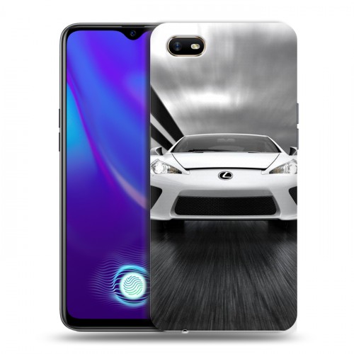 Дизайнерский силиконовый с усиленными углами чехол для OPPO A1k Lexus