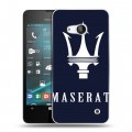 Дизайнерский пластиковый чехол для Microsoft Lumia 550 Maserati