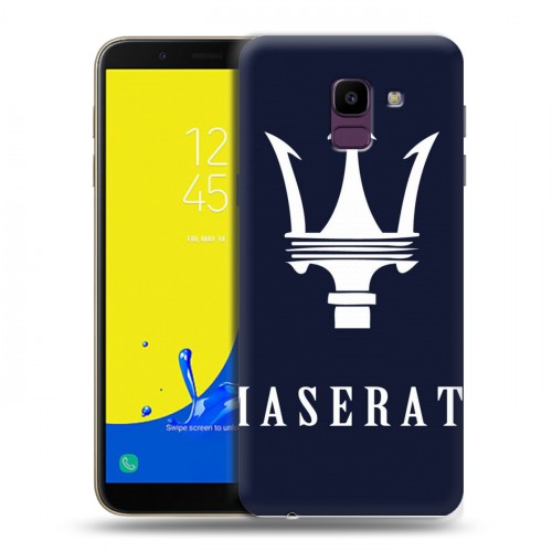 Дизайнерский пластиковый чехол для Samsung Galaxy J6 Maserati