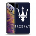 Дизайнерский силиконовый чехол для Iphone Xs Max Maserati