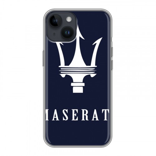 Дизайнерский пластиковый чехол для Iphone 14 Maserati