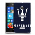 Дизайнерский пластиковый чехол для Microsoft Lumia 435 Maserati