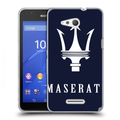 Дизайнерский пластиковый чехол для Sony Xperia E4g Maserati