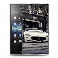 Дизайнерский пластиковый чехол для Sony Xperia acro S Maserati