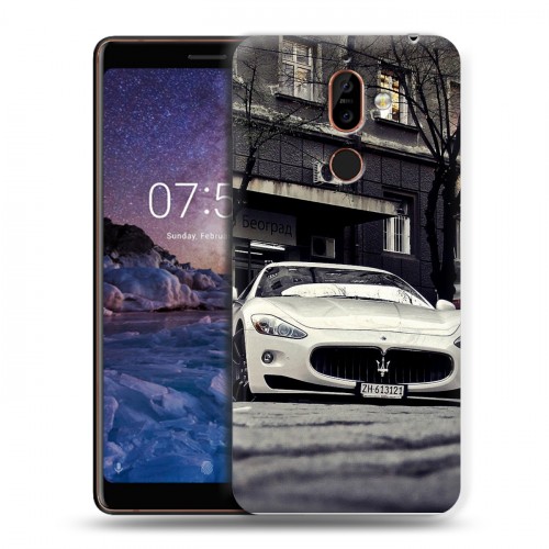 Дизайнерский пластиковый чехол для Nokia 7 Plus Maserati