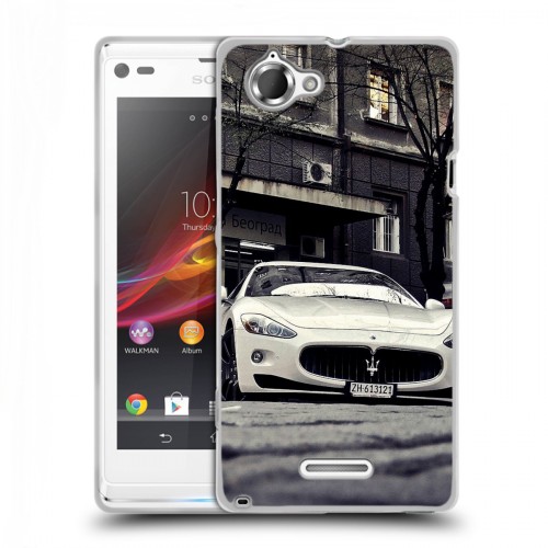 Дизайнерский пластиковый чехол для Sony Xperia L Maserati