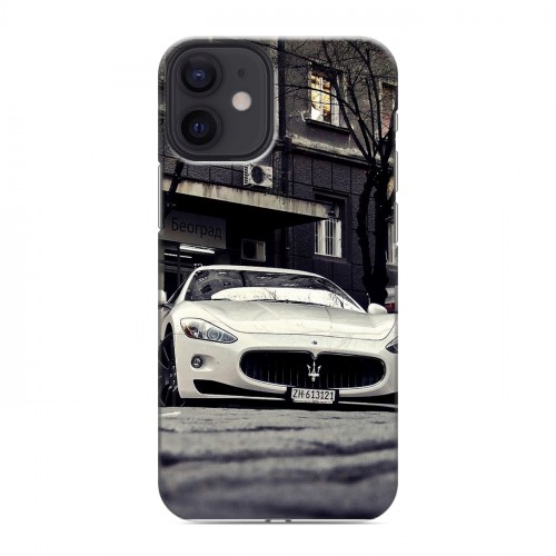 Дизайнерский пластиковый чехол для Iphone 12 Mini Maserati