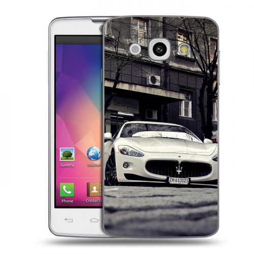 Дизайнерский пластиковый чехол для LG L60 Maserati