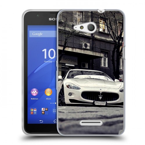 Дизайнерский пластиковый чехол для Sony Xperia E4g Maserati