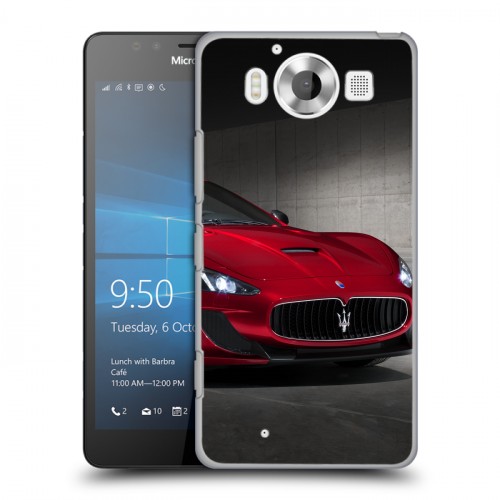 Дизайнерский пластиковый чехол для Microsoft Lumia 950 Maserati