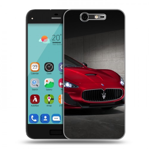 Дизайнерский силиконовый чехол для ZTE Blade S7 Maserati