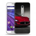 Дизайнерский пластиковый чехол для Lenovo Moto G Maserati