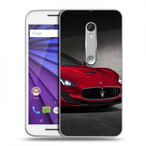 Дизайнерский пластиковый чехол для Lenovo Moto G Maserati