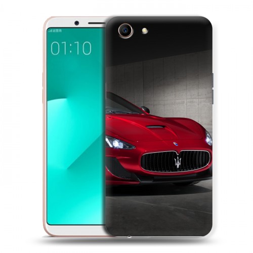 Дизайнерский пластиковый чехол для OPPO A83 Maserati