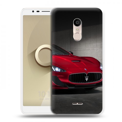 Дизайнерский силиконовый чехол для Alcatel 3C Maserati