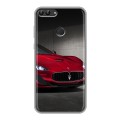 Дизайнерский силиконовый чехол для Huawei P Smart Maserati