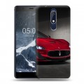 Дизайнерский пластиковый чехол для Nokia 5.1 Maserati