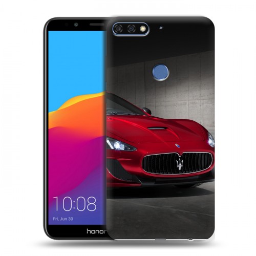 Дизайнерский пластиковый чехол для Huawei Honor 7C Pro Maserati