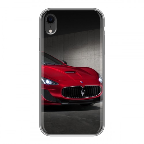 Дизайнерский пластиковый чехол для Iphone Xr Maserati