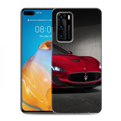 Дизайнерский пластиковый чехол для Huawei P40 Maserati