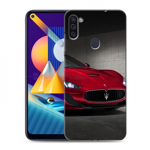 Дизайнерский пластиковый чехол для Samsung Galaxy M11 Maserati