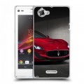 Дизайнерский пластиковый чехол для Sony Xperia L Maserati