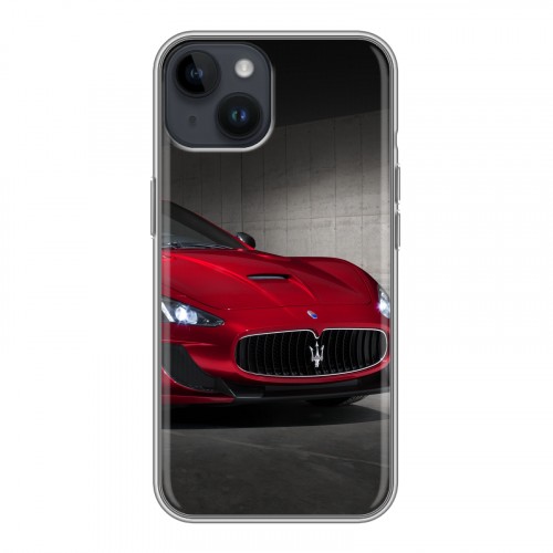 Дизайнерский пластиковый чехол для Iphone 14 Maserati