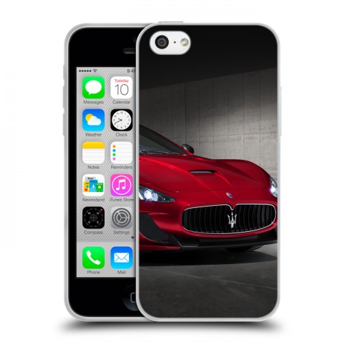 Дизайнерский пластиковый чехол для Iphone 5c Maserati