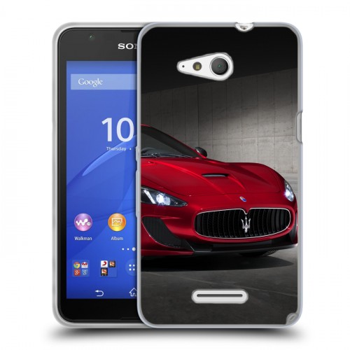 Дизайнерский пластиковый чехол для Sony Xperia E4g Maserati