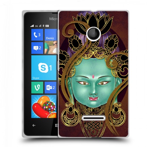 Дизайнерский пластиковый чехол для Microsoft Lumia 435 Священный Будда