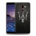 Дизайнерский пластиковый чехол для Nokia 7 Plus Maserati