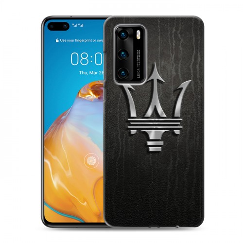 Дизайнерский пластиковый чехол для Huawei P40 Maserati