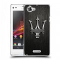 Дизайнерский пластиковый чехол для Sony Xperia L Maserati