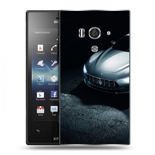 Дизайнерский пластиковый чехол для Sony Xperia acro S Maserati