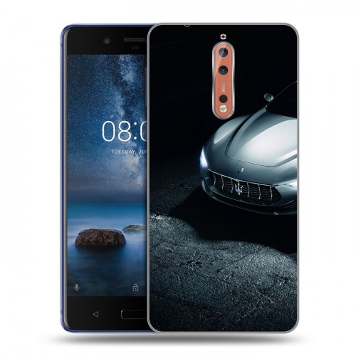 Дизайнерский пластиковый чехол для Nokia 8 Maserati