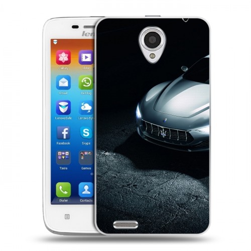 Дизайнерский пластиковый чехол для Lenovo S650 Ideaphone Maserati