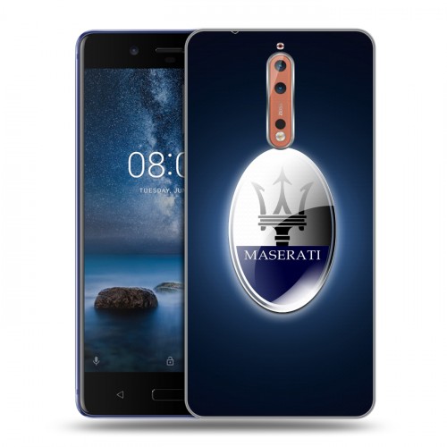 Дизайнерский пластиковый чехол для Nokia 8 Maserati