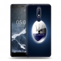 Дизайнерский пластиковый чехол для Nokia 5.1 Maserati