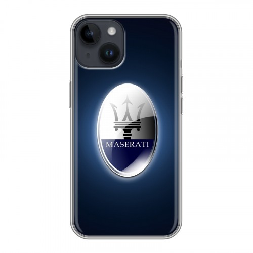 Дизайнерский пластиковый чехол для Iphone 14 Maserati