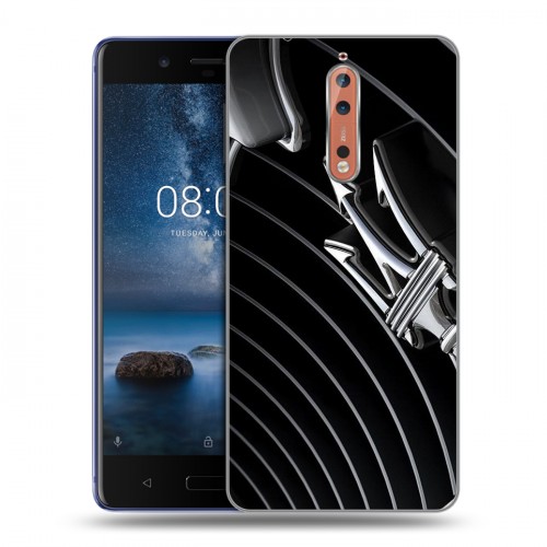 Дизайнерский пластиковый чехол для Nokia 8 Maserati