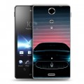 Дизайнерский пластиковый чехол для Sony Xperia TX Maserati