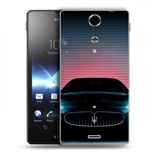 Дизайнерский пластиковый чехол для Sony Xperia TX Maserati