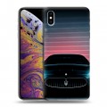 Дизайнерский силиконовый чехол для Iphone Xs Max Maserati