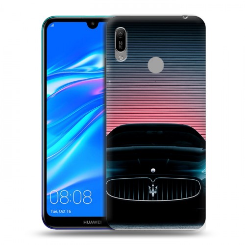 Дизайнерский пластиковый чехол для Huawei Y6 (2019) Maserati