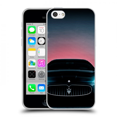 Дизайнерский пластиковый чехол для Iphone 5c Maserati