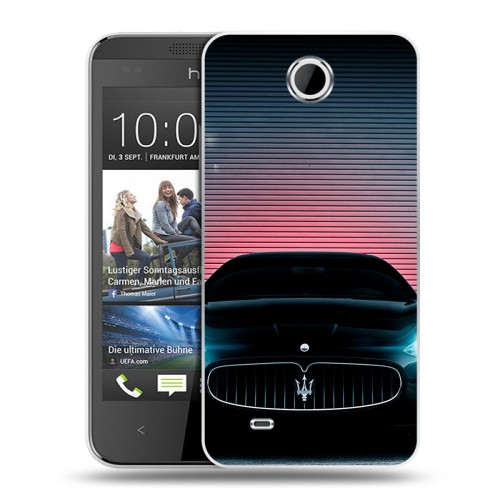 Дизайнерский пластиковый чехол для HTC Desire 300 Maserati