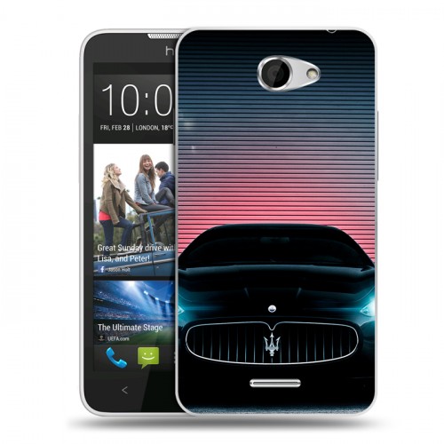 Дизайнерский пластиковый чехол для HTC Desire 516 Maserati